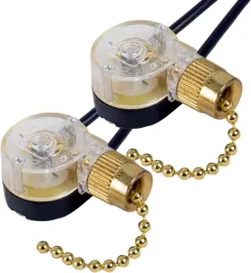 BRA1092SET DAYONE Chain Switch Zing Ear Ceiling Fan Light