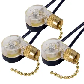711181265996 DAYONE Chain Switch Zing Ear Ceiling Fan Light