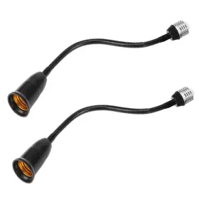 Dbkmpz Ls-16 2 Pack E26/e27 Light Socket Extender Adapter 30cm/12 Inch Bulb Extension E