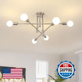 B0FLD9BWJG DELIPOP Sputnik Light Fixture Century Ceiling