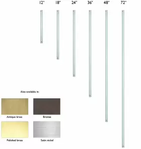 153478 DESIGN HOUSE Ceiling Fan Downrod Extension #3