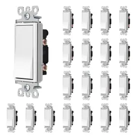 HRLS20J DEWENWILS Paddle Rocker Light Switch Single Pole
