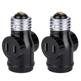 E26-BLK-2P DICUNO Polarized Outlet Socket Adapter Standard