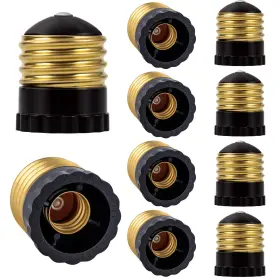 US-E26-E12-CP-BLK-10P DICUNO Socket Adapter Standard Base