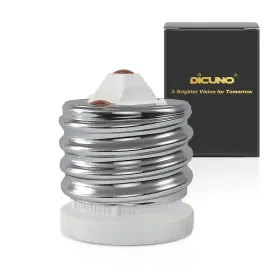 US-E39-E26-CMC-GRY-1P DICUNO Socket Converter Ceramic Mogul
