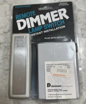 RC6000B DIMANGO Remote Dimmer Lamp Switch Plug Receiver Kids