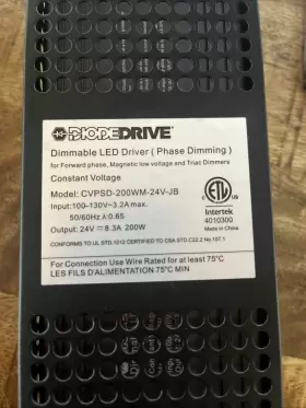 CVPSD-200WM-24V-JB DIODE LED Diodedrive Dimmable Driver