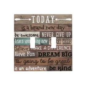 KIMKIOJ1594 DJTRRF Inspirational Quotes Double Toggle Light