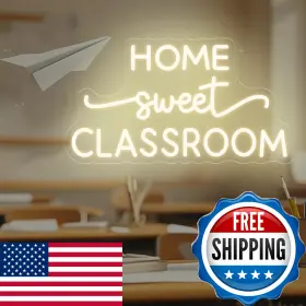 B0FHWG1GDK DMDMBSR Sweet Classroom Neon Sign Door Hanger