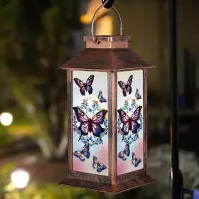 B0DT5WZ2QP DOOGARDEN Solar Lantern Waterproof Butterfly Wome