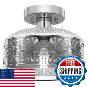 B0FPLG8VYL DSMJFU Semi Flush Mount Ceiling Light Fixture Th
