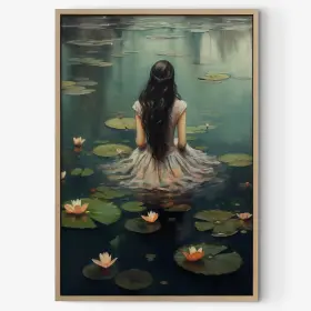 382534424358 DTHLLAY Academia Wall Art Canvas Gothic Woman