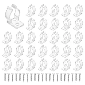 Duefixing 699867942532 50 X U Clips Holder Bracket Fluorescent Tube Support Clamps For 10mm To 12mm