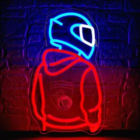 B0FDWN9T33 DYUAI Motorcyclist Neon Sign Dimmable Wall Light