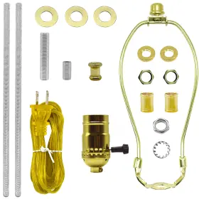791715715951 ECUDIS Table Lamp Wiring Harp Socket Pipe Kit