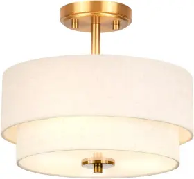B0FFMKL7XX EDWARMLUX Semi Flush Mount Ceiling Light Fixture