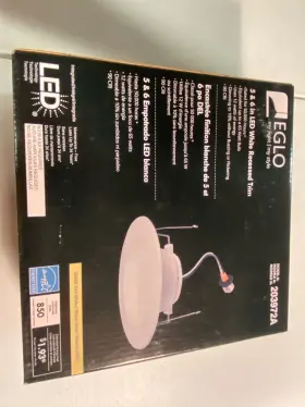 203972A EGLO Led Retrofit Baffle Recessed Recess