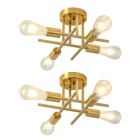 B0CKSZ89QN EGM Sputnik Ceiling Light Fixture Base Dimmable