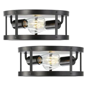 B0CNKQHPBB EIETONTE Farmhouse Semi Flush Mount Ceiling Light