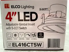 EL416CT5W ELCO Integrated Led Recessed Recess
