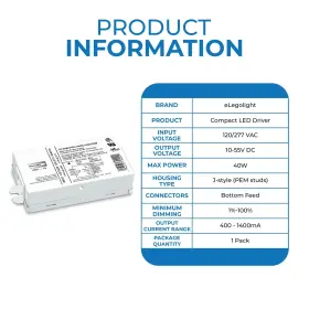 689353972471 ELEGOLIGHT Unv Power Supply Programmable Led #2