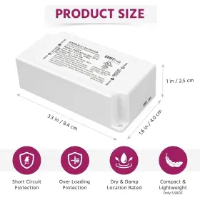 445038118106 EMITEVER Dimmable Led Driver Transformer Di #2