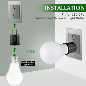 600748277100 EMNOOTI Outlet Socket Adapter Plug Light Bulb #3