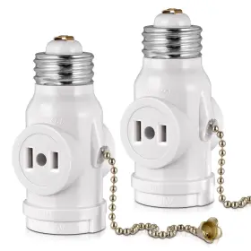 600748277117 EMNOOTI Outlet Light Socket Adapter Bulb Medi