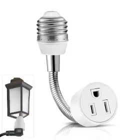 774980465189 EMNOOTI Prong Outlet Light Socket Adapter Bulb