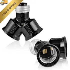 SL-VG120SPLI EMNOOTI Double Light Socket Adapter Dual Bulb