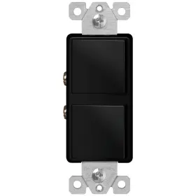 62835-BK ENERLITES Double Paddle Rocker Combination Decorator
