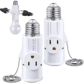 ENHON-SOCKETS-035 ENHON Prong Light Socket Plug Adapter Heat