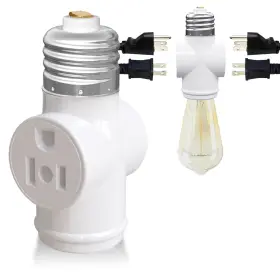 614167645464 ERQILUJI Light Socket Adapter Outlet