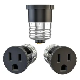 E26T3P3PB ERQILUJI Pack Light Socket Plug Adapter Bulb Outlet