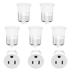 E26T3P8PW ERQILUJI Pack Light Socket Plug Adapter Bulb Outlet