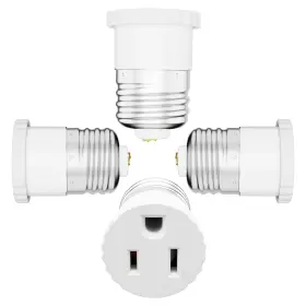 E26T3PWPBT4P ERQILUJI Pack Light Socket Plug Adapter Bulb Ada
