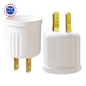 P2OTE26A2P ERQILUJI Outlet Socket Adapter Pack Light Bulb