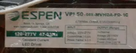 VPL50-085-MVHDA-PD-1C ESPEN Led Driver Power Supply Nos #3