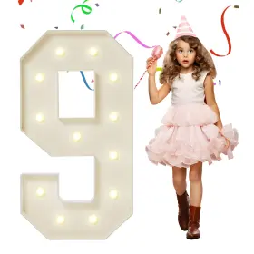 B0CKVKTHH3 EUFONY Marquee Light Up Birthday