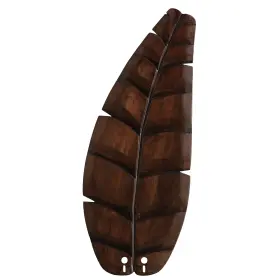 B5340WA FANIMATION Leaf Carved Wood Blades Ceiling