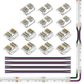 5PIN-12MM-XBZ-XBF-BB-FCOB FCOB Cob Connector Strip Wire Kit