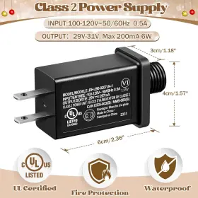 445045087020 FEEKOON Pack Led Power Supply Transformer Plug #2