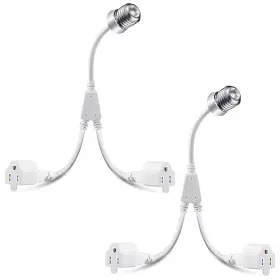 DC-FEEKOON-584 FEEKOON Light Socket Prong Outlet Adapter