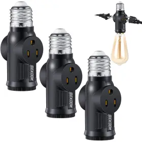 FEEKOON-ADAPTER-0081 FEEKOON Prong Light Socket Bulb Outlet