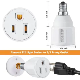 FEEKOON-CONVERTER-0065 FEEKOON Prong Light Bulb Socket Outlet #2