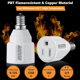 FEEKOON-CONVERTER-0065 FEEKOON Prong Light Bulb Socket Outlet #3