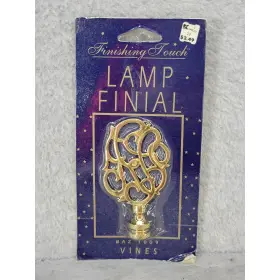 AZ1009 FINISHING TOUCH Kmart Lamp Finial Vine Tone Scrollwork