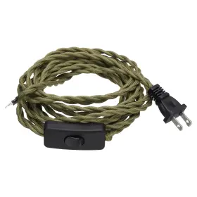 609044664690 FIPUX Linen Covered Lamp Cord Plug Repairing