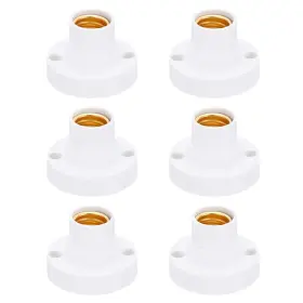676766646181 FIPUX Bulb Socket Round Screw Base Lamp Holder