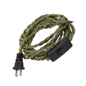 609044664683 FIXINAIRP Covered Lamp Cord Linen Electrical